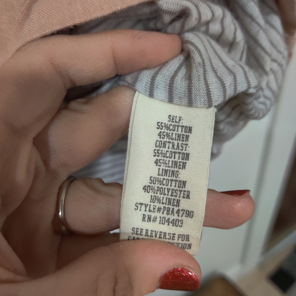 Anthropologie XL Blu Pepper Women's Pink and Cream Jacket - Picture 3 of 4